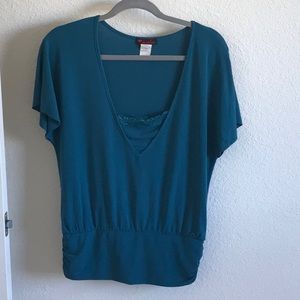Turquoise blouse